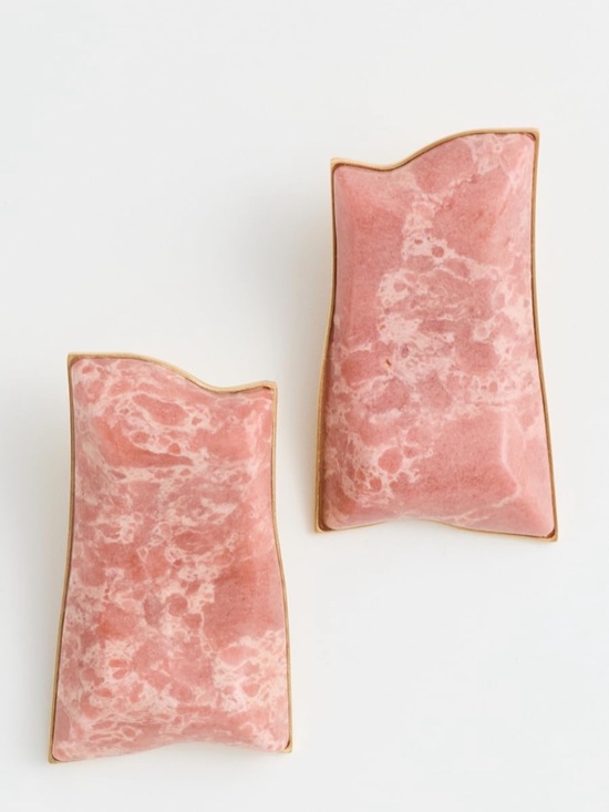 ALAYA EARRING - ROSE WATER – CULT GAIA CULT GAIA Alaya Rose Water Clip Earrings